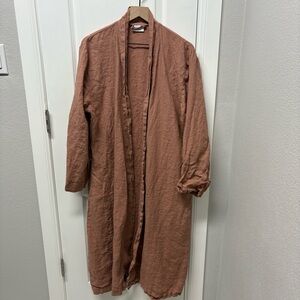 Parachute 100% Linen Robe
Womens Large Clay Belted
Pockets Long Sleeves